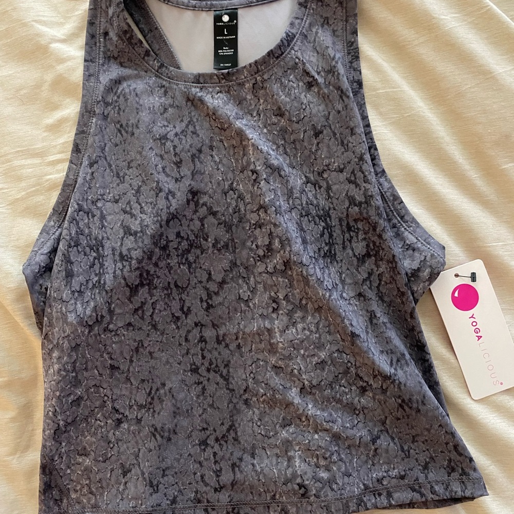 Yogalicious Women's Charcoal Tank Top